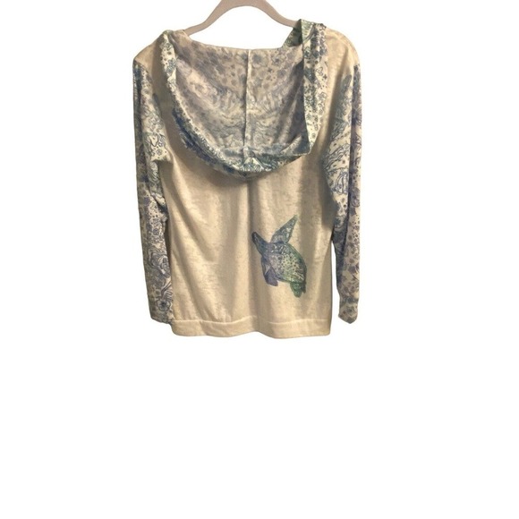Kai Wakine Designs Hawaii Lightweight Hoodie Navarre Bay Turtle size medium - Picture 2 of 13